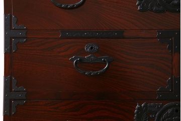 中古　二本松伝統家具　田中家具　民芸箪笥　手造り　二本松欅箪笥