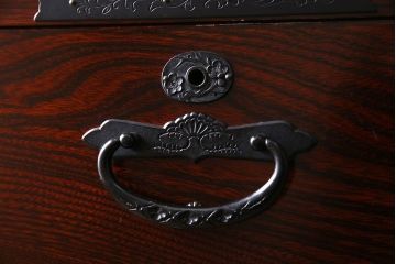 中古　二本松伝統家具　田中家具　民芸箪笥　手造り　二本松欅箪笥