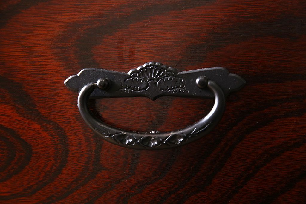 中古　二本松伝統家具　田中家具　民芸箪笥　手造り　二本松欅箪笥