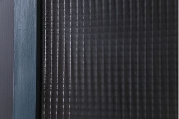 アンティーク　チェッカーガラス入り!昭和レトロなペイントドア(扉)