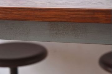 ラフジュ工房オリジナル 4脚格納スツールの作業台(テーブル・机)(3)