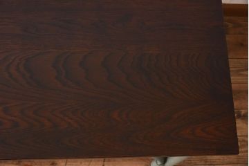 ラフジュ工房オリジナル　4脚格納スツール付きの作業台(テーブル・机)