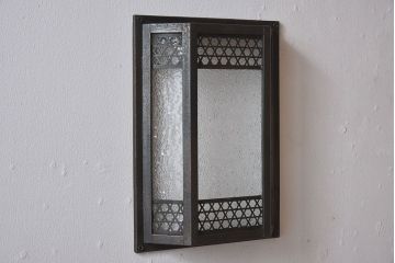 アンティーク　ダイヤガラス　レトロモダンな壁掛け照明カバー(1)