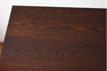 ラフジュ工房オリジナル　6脚格納スツール付きの作業台(テーブル・机)