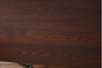 ラフジュ工房オリジナル　6脚格納スツール付きの作業台(テーブル・机)