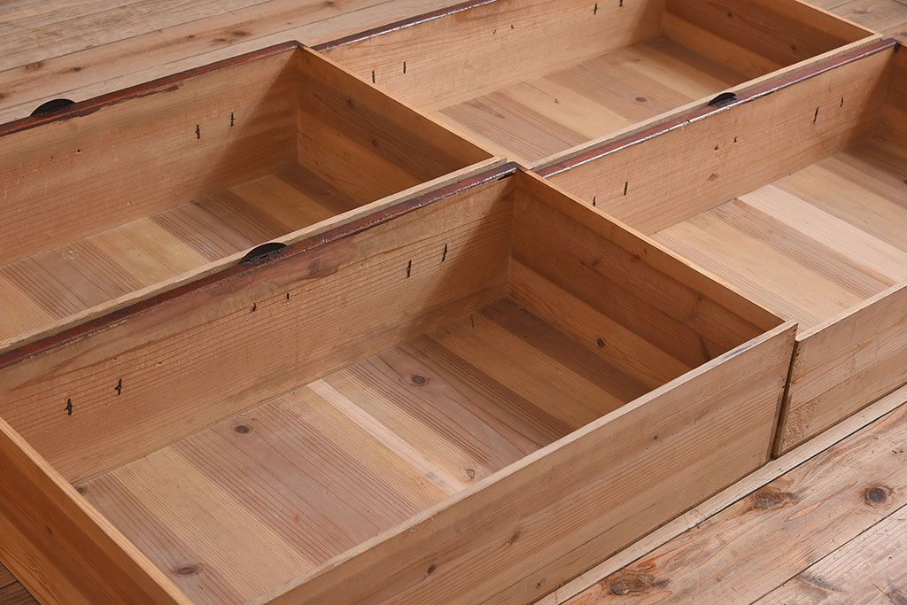 アンティーク家具　明治大正期　時代箪笥サイドボード(カウンターテーブル)