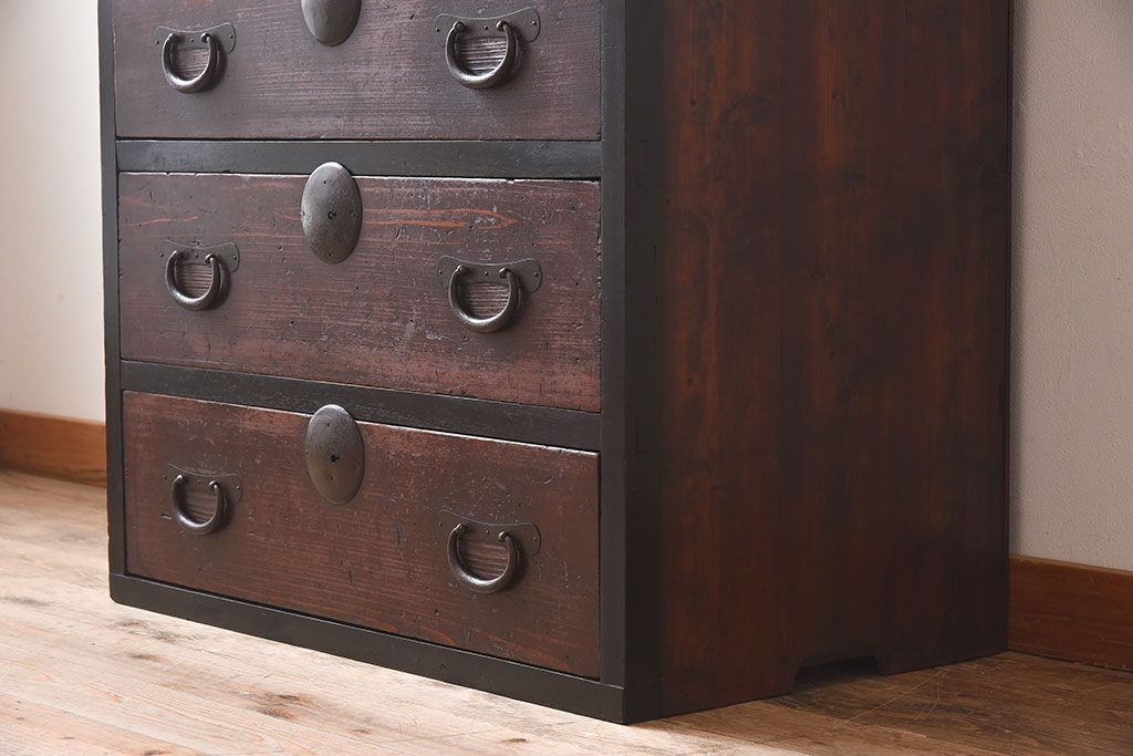 アンティーク家具　明治大正期　時代箪笥サイドボード(カウンターテーブル)