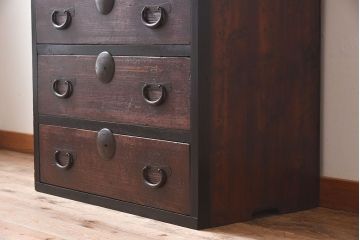 アンティーク家具　明治大正期　時代箪笥サイドボード(カウンターテーブル)