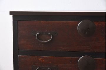 アンティーク家具　明治大正期　時代箪笥サイドボード(カウンターテーブル)