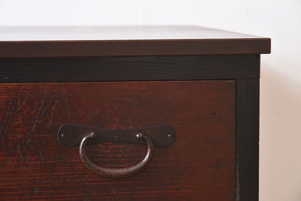 アンティーク家具　明治大正期　時代箪笥サイドボード(カウンターテーブル)