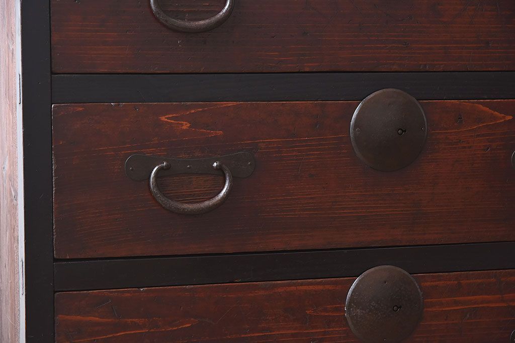 アンティーク家具　明治大正期　時代箪笥サイドボード(カウンターテーブル)