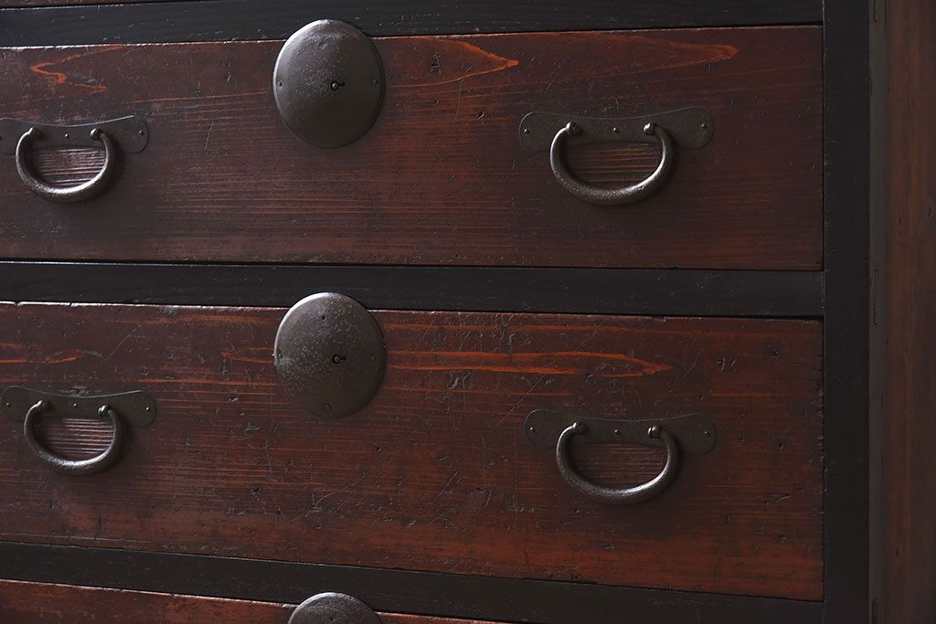 アンティーク家具　明治大正期　時代箪笥サイドボード(カウンターテーブル)