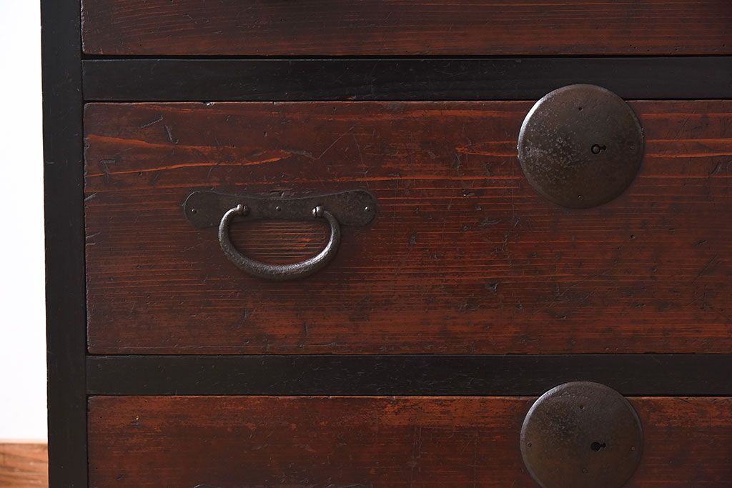 アンティーク家具　明治大正期　時代箪笥サイドボード(カウンターテーブル)