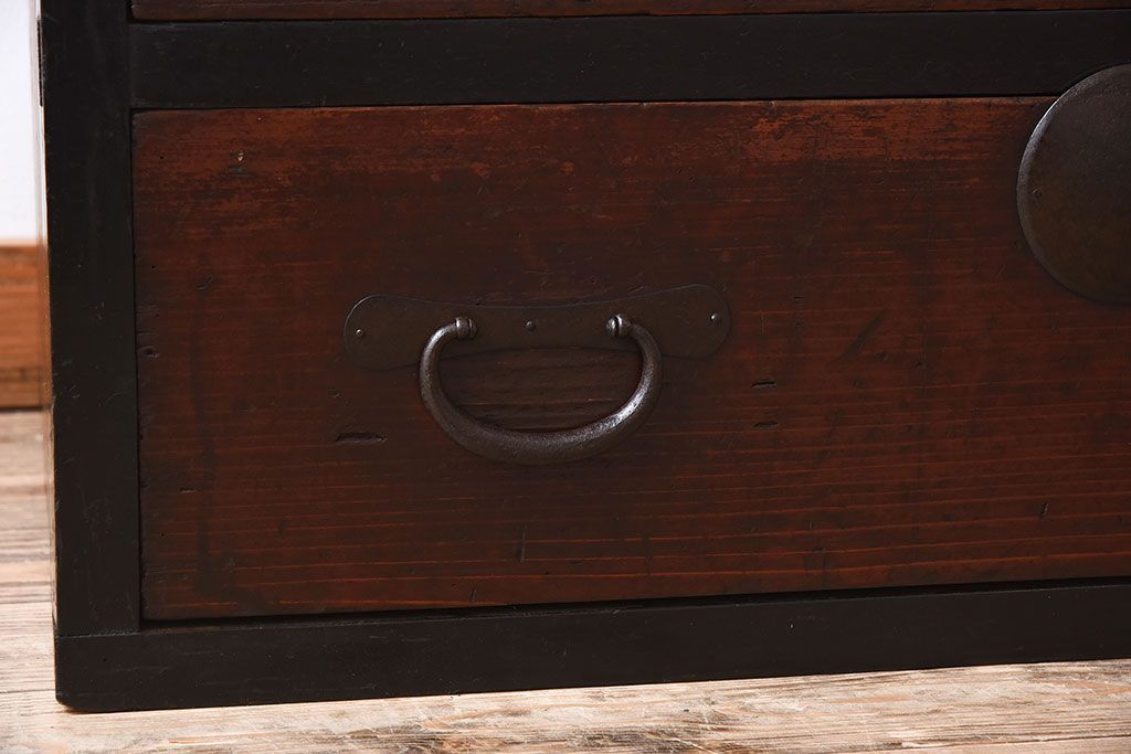 アンティーク家具　明治大正期　時代箪笥サイドボード(カウンターテーブル)