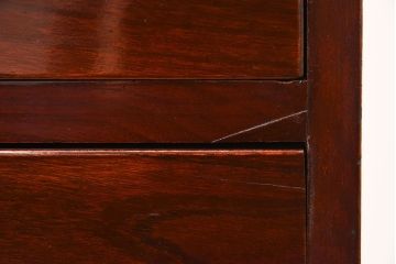 アンティーク家具　和製アンティーク　前面欅材　檜材天板　鉄脚付き時代箪笥ローボード