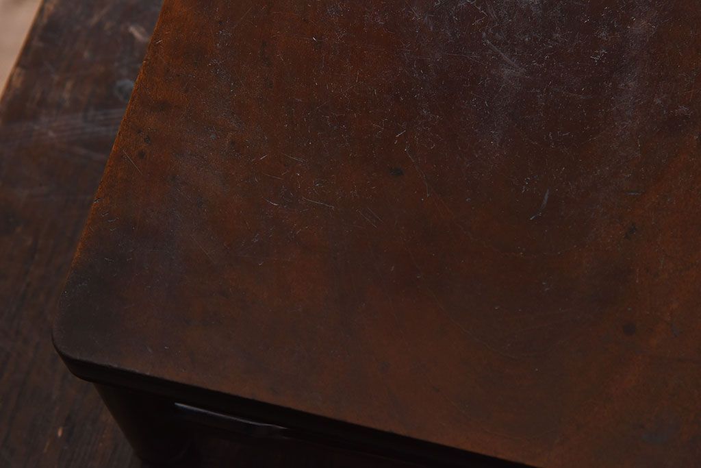 アンティーク雑貨　和製アンティーク　栃の木材製!古い木のぬくもりある小さな花台