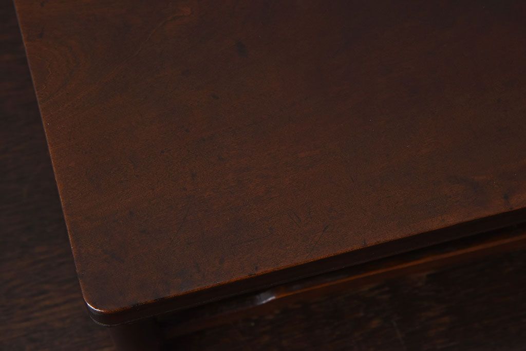 アンティーク雑貨　和製アンティーク　栃の木材製!古い木のぬくもりある小さな花台