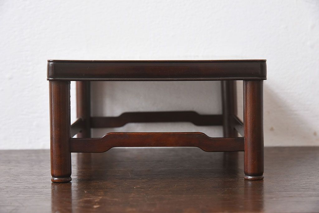 アンティーク雑貨　和製アンティーク　栃の木材製!古い木のぬくもりある小さな花台