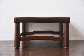 アンティーク雑貨　和製アンティーク　栃の木材製!古い木のぬくもりある小さな花台