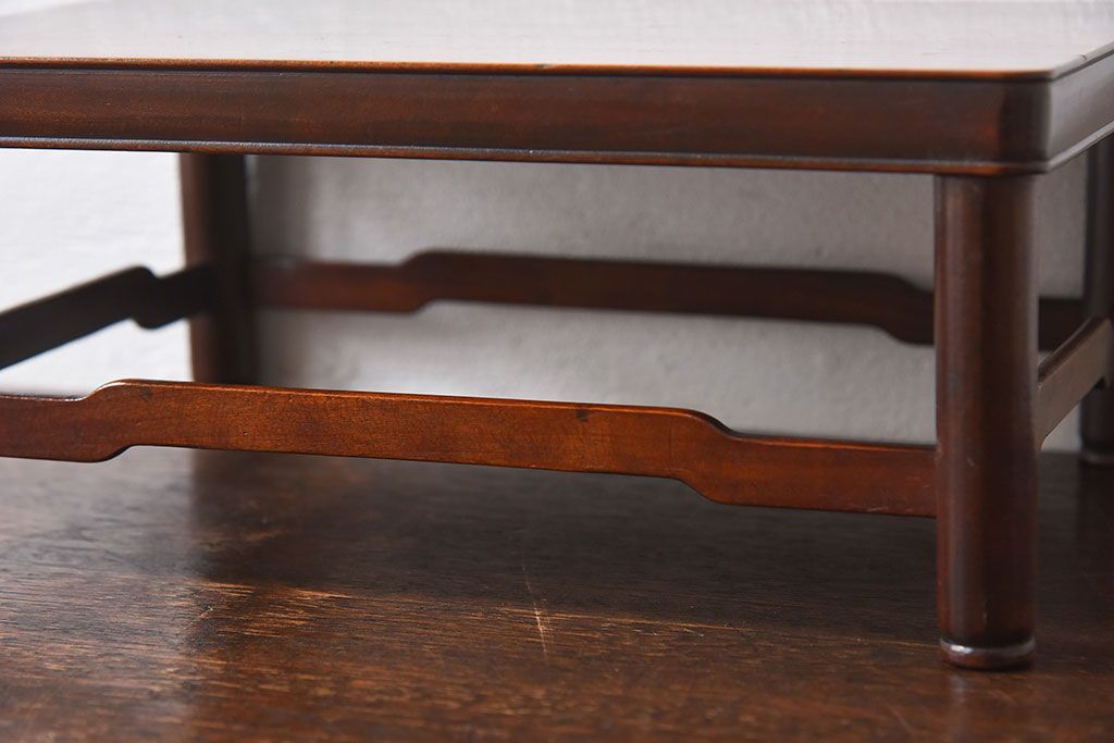 アンティーク雑貨　和製アンティーク　栃の木材製!古い木のぬくもりある小さな花台