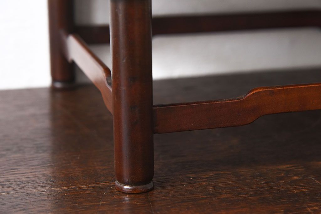 アンティーク雑貨　和製アンティーク　栃の木材製!古い木のぬくもりある小さな花台