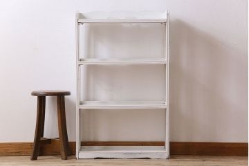 レトロ家具　アンティーク　昭和レトロ　オリジナルペイントのお洒落な本棚