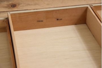 レトロ家具　昭和レトロ　ナラ材製!古い木とアンティークペイントがお洒落な小引き出し