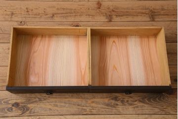 アンティーク家具　大正ロマン　和製アンティーク　当時物色ガラスがおしゃれな本箱(ブックケース)