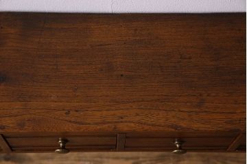 アンティーク家具　イギリスアンティーク　6杯引き出しのおしゃれな壁掛けシェルフ(ウォールラック)