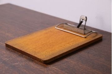 アンティーク雑貨　昭和レトロ　栓材製!ぬくもりある古い木のアンティークバインダー