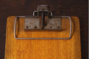 アンティーク雑貨　昭和レトロ　栓材製!ぬくもりある古い木のアンティークバインダー