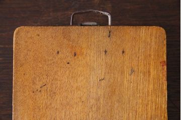 アンティーク雑貨　昭和レトロ　栓材製!ぬくもりある古い木のアンティークバインダー