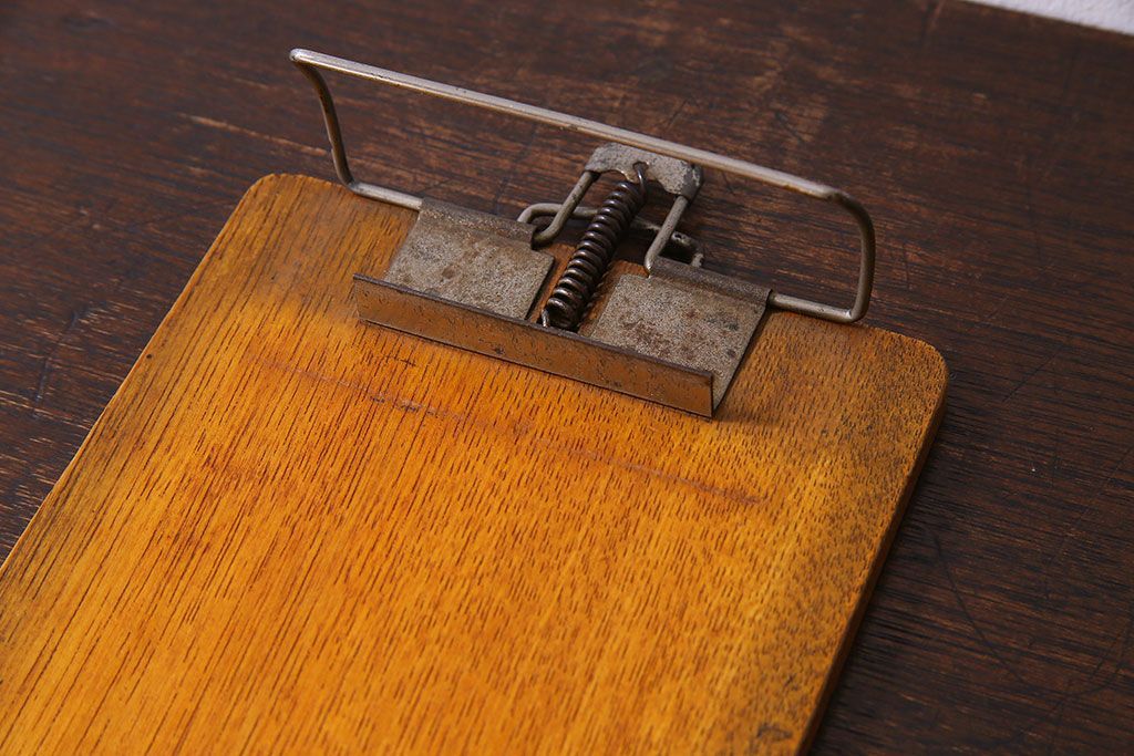 アンティーク雑貨　昭和レトロ　栓材製!ぬくもりある古い木のアンティークバインダー