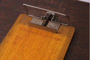 アンティーク雑貨　昭和レトロ　栓材製!ぬくもりある古い木のアンティークバインダー