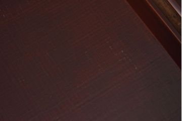 アンティーク雑貨　明治期　古民具・骨董　金森春次作　布目塗り　お盆5枚セット(箱付)