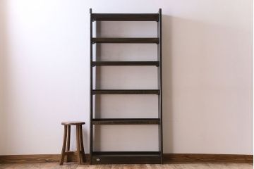 レトロ家具　和製アンティーク　昭和レトロ　古い木のシンプルな本棚(飾り棚)