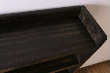 レトロ家具　和製アンティーク　昭和レトロ　古い木のシンプルな本棚(飾り棚)