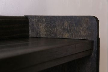 レトロ家具　和製アンティーク　昭和レトロ　古い木のシンプルな本棚(飾り棚)