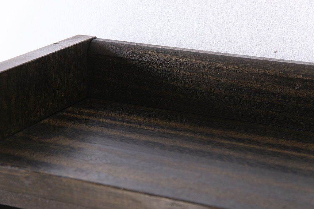 レトロ家具　和製アンティーク　昭和レトロ　古い木のシンプルな本棚(飾り棚)