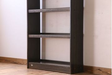 レトロ家具　和製アンティーク　昭和レトロ　古い木のシンプルな本棚(飾り棚)