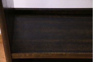 レトロ家具　和製アンティーク　昭和レトロ　古い木のシンプルな本棚(飾り棚)