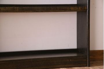 レトロ家具　和製アンティーク　昭和レトロ　古い木のシンプルな本棚(飾り棚)