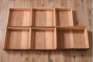 アンティーク家具　明治大正期　前面檜材　和風なアンティークチェスト(衣装箪笥)