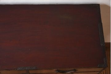 アンティーク家具　明治大正期　前面檜材　和風なアンティークチェスト(衣装箪笥)