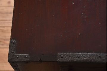 アンティーク家具　明治大正期　前面檜材　和風なアンティークチェスト(衣装箪笥)