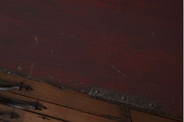 アンティーク家具　明治大正期　前面檜材　和風なアンティークチェスト(衣装箪笥)