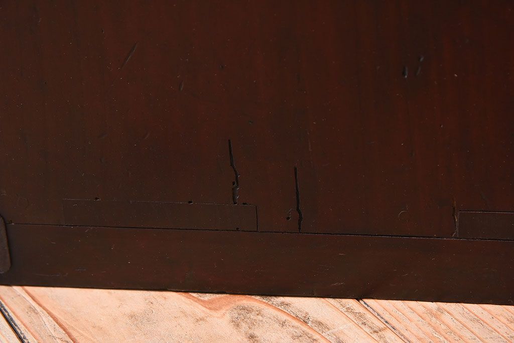 アンティーク家具　明治大正期　前面檜材　和風なアンティークチェスト(衣装箪笥)