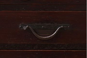 アンティーク家具　明治大正期　前面檜材　和風なアンティークチェスト(衣装箪笥)