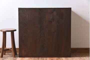 アンティーク家具　明治大正期　前面檜材　和風なアンティークチェスト(衣装箪笥)
