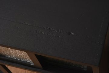 アンティーク家具　艶消しブラックペイント　和モダンな古い茶箪笥
